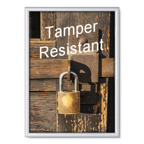 Tamper Resistant Poster Snap Frame with Mitred Corners and 25mm Profile